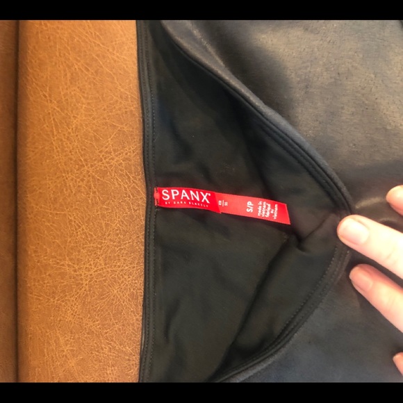 Spanx Moto Faux Leather Leggings - Picture 3 of 3